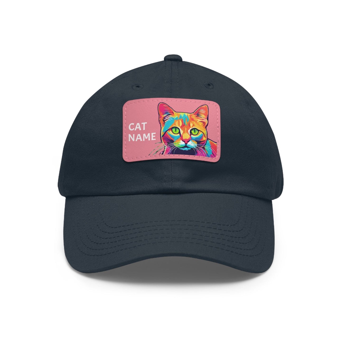 Cat Hat Cat Cap Cat Pop Art Hat Dad Hat with Patch (Rectangle) Baseball Cap Kitten Hat Kitty Hat Kitty Cap Custom Hat Flashlander