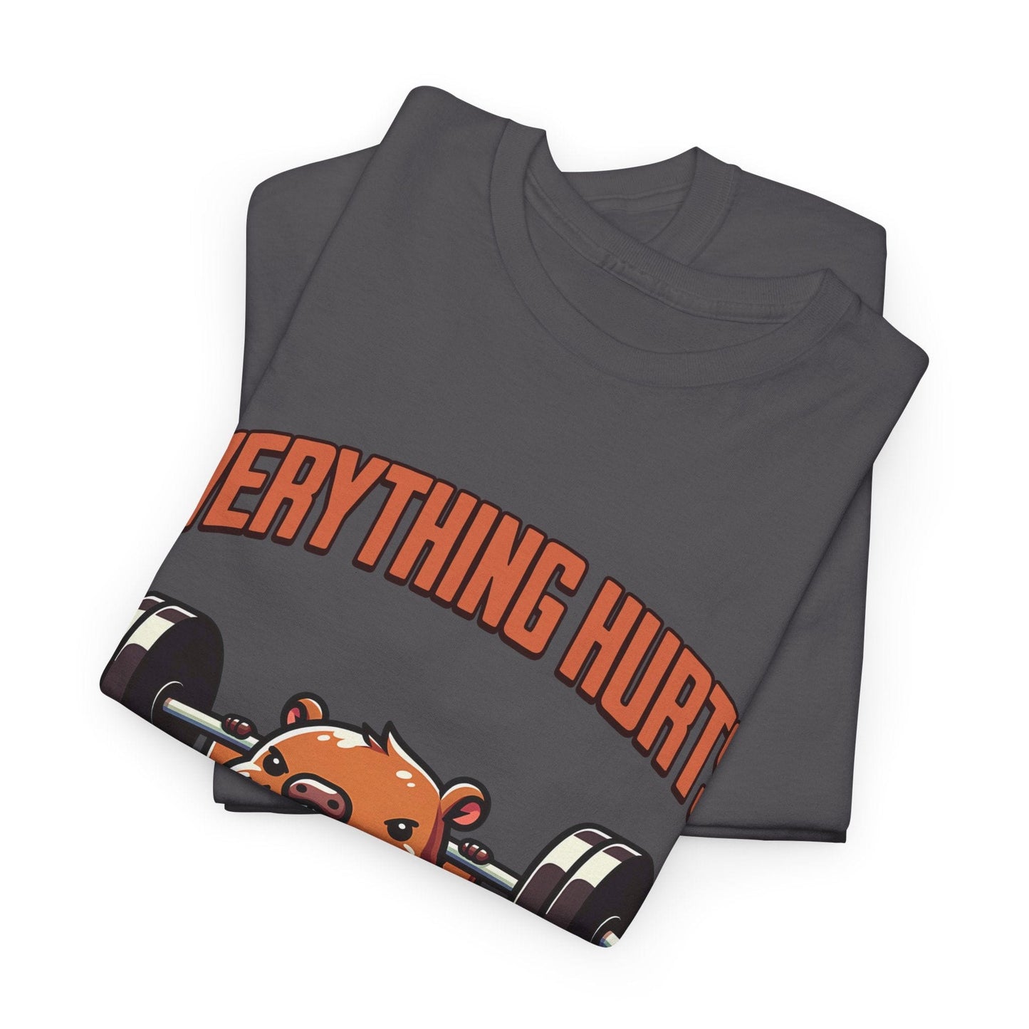 T-shirt de sport Beaver Everything Hurts &amp; I'm Tired T-shirt de sport Flashlander en coton unisexe noir anthracite T-shirt graphique de performance