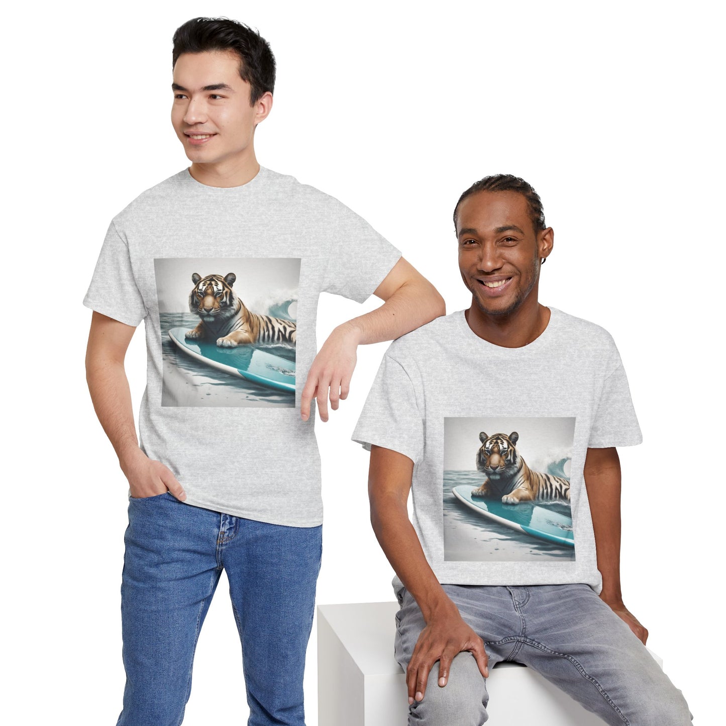 Tiger Surfing Vintage Flashlander Gym Shirt