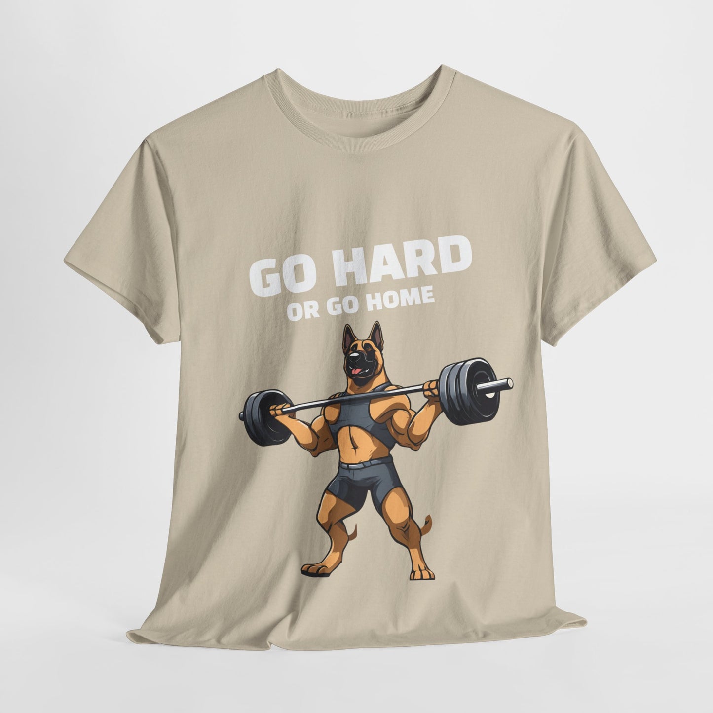 Muscular German Shepherd Dog Weightlifting  - Flashlander Gym Shirt