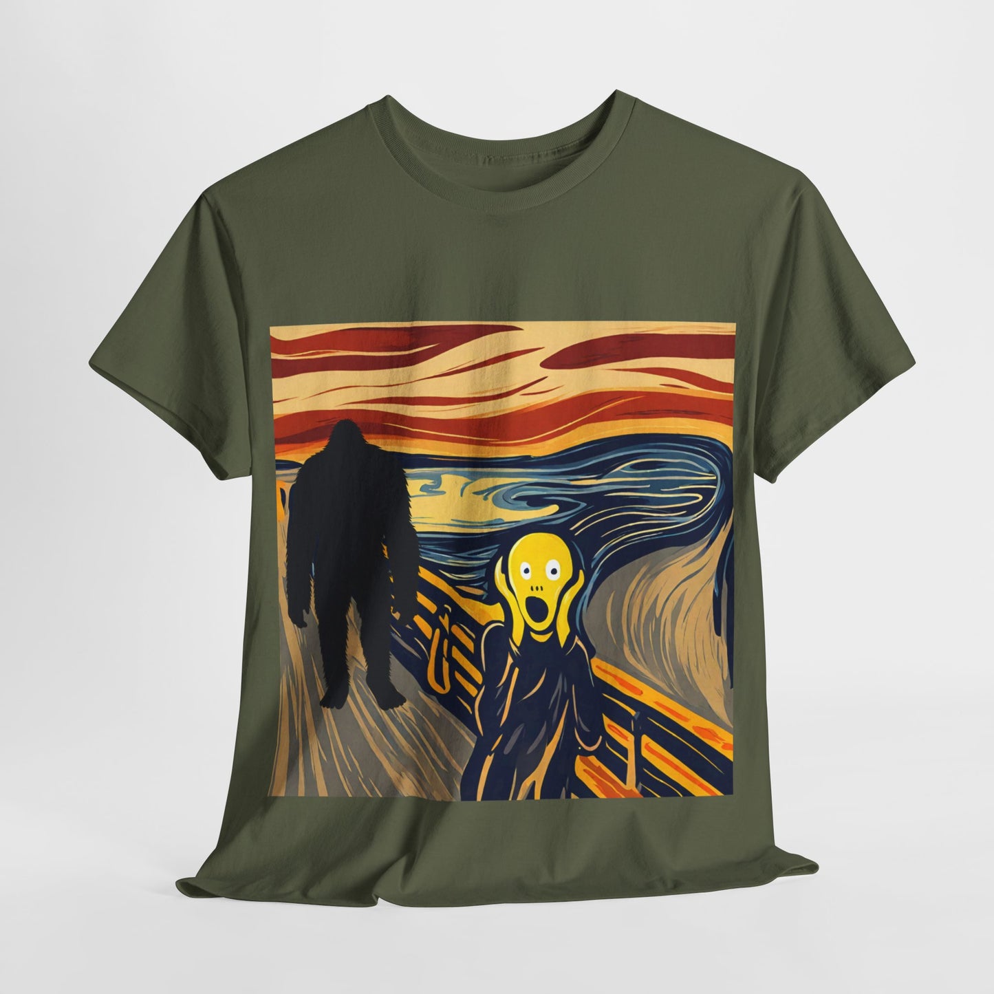 The Scream Meets Bigfoot A Startling Encounter - Flashlander Gym Shirt