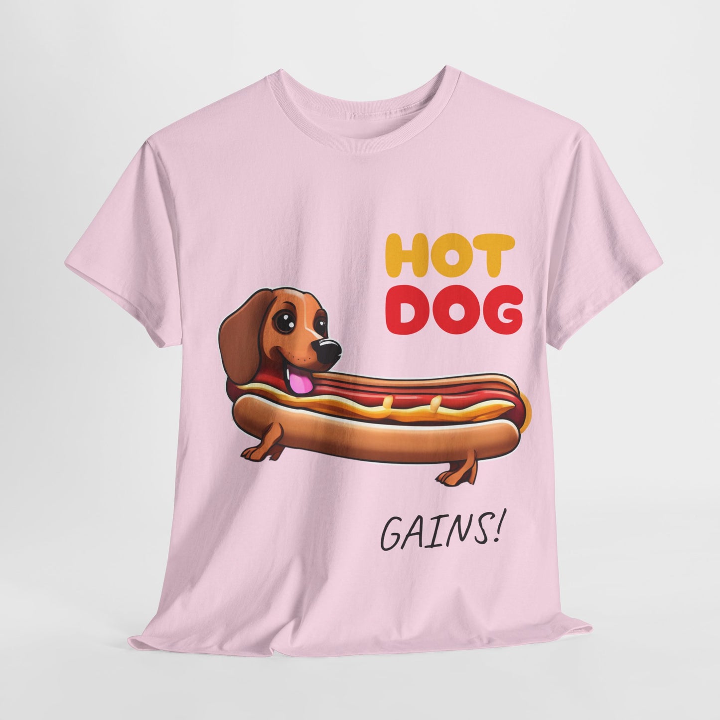 Hot Dog Gains Dachshund Dog - Flashlander Gym Shirt