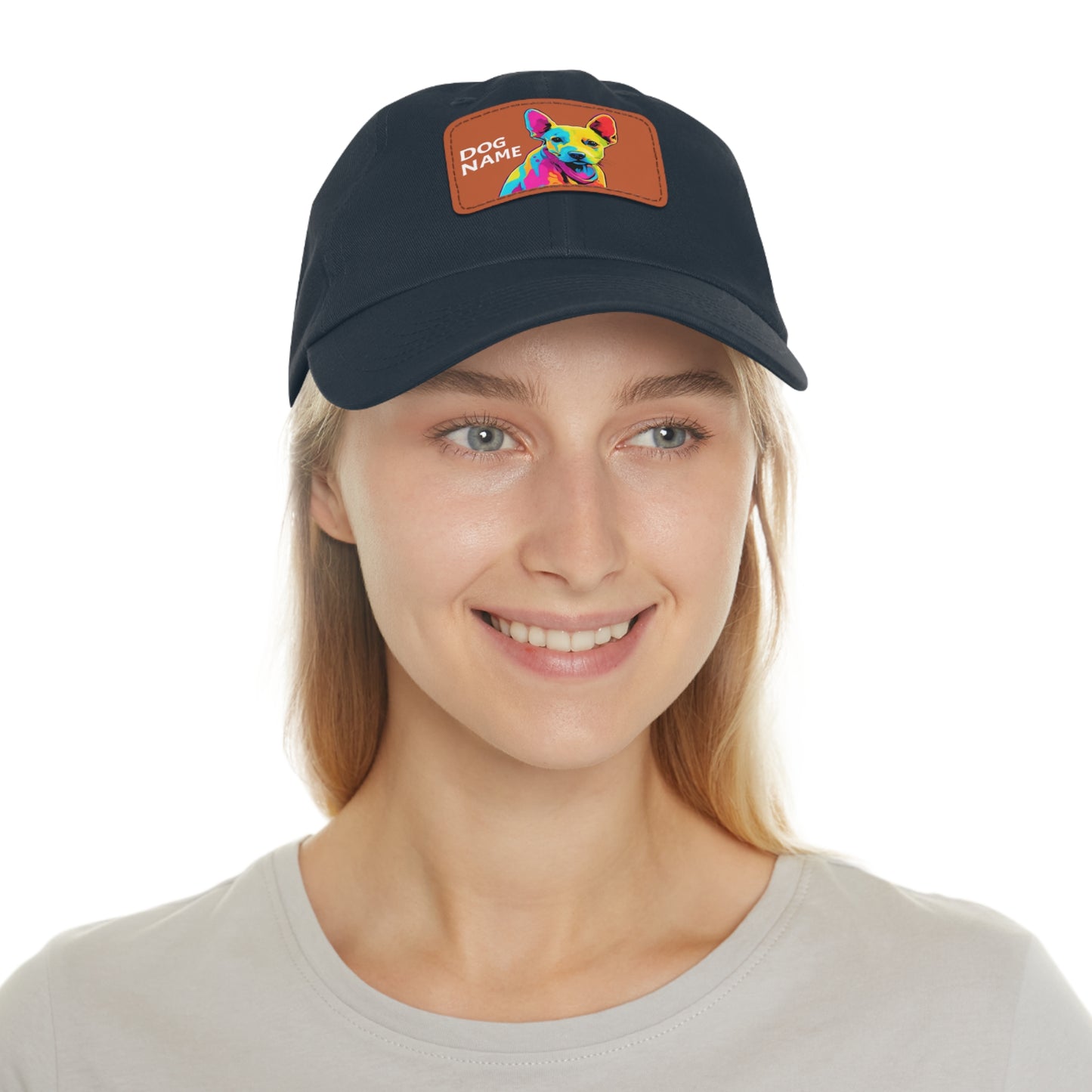 Pigbull Dog Hat Sportswear Cap Pigbull Pop Art Hat Dad Hat with Patch (Rectangle) Baseball Cap Pigbull Cap Pigbull Hat Pigbull Dog Hat Pigbull Dog Cap