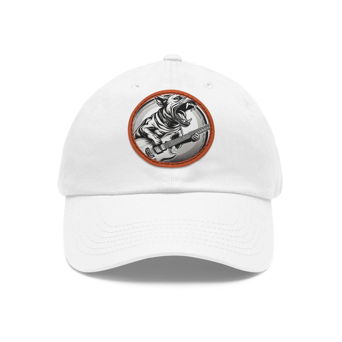 Guitar Dog Hat Sportswear Cap Guitar Dog Cap Dog Guitar Hat Dog Guitar Hat Hat Dad Hat with Patch (Round) Baseball Cap Dog Hat Rock Dog Hat Custom Hat Flashlander