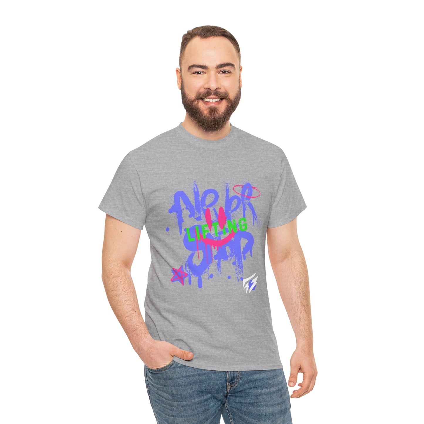 Graffiti Flashlander - Never Stop Lifting Gym T-Shirt