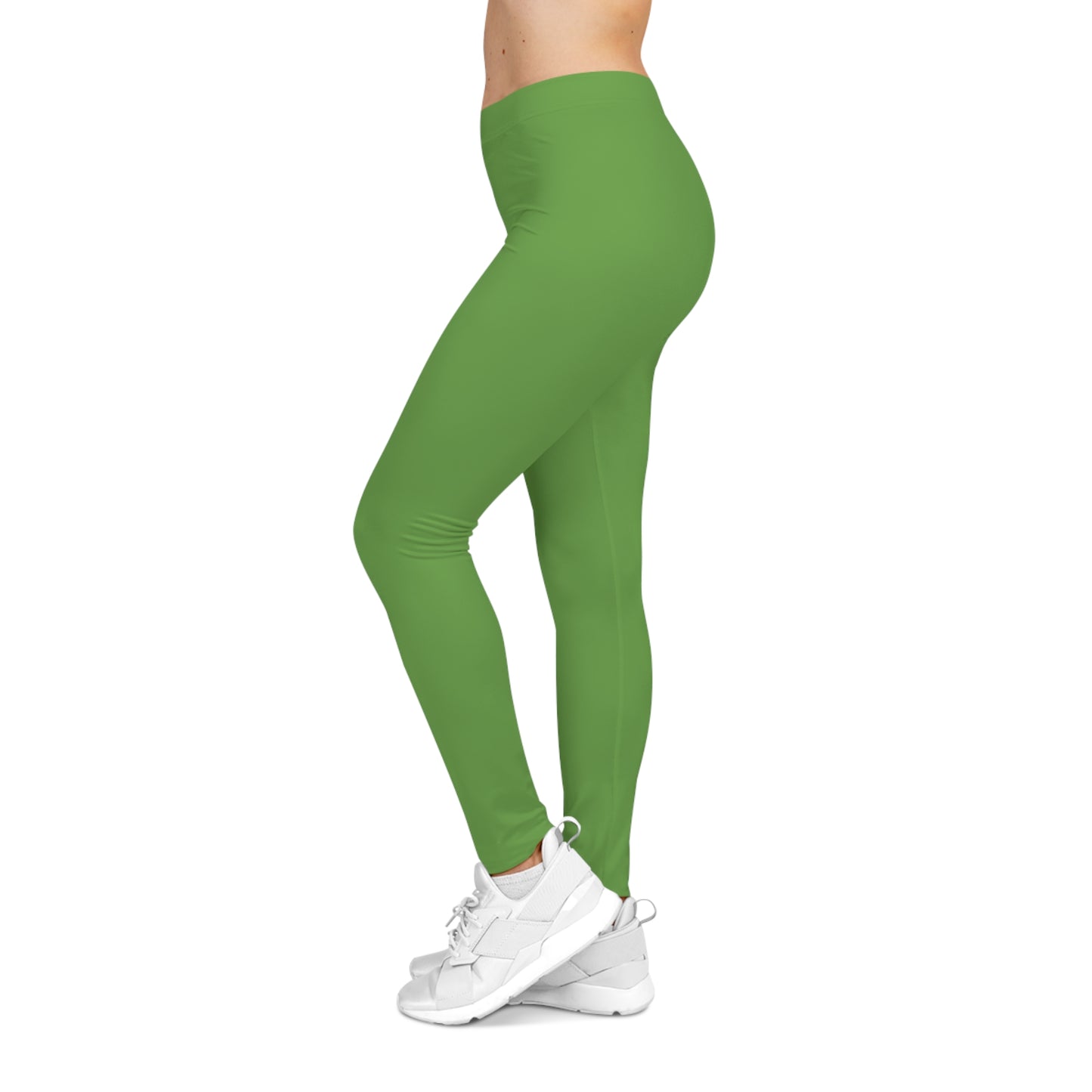 Flashlander Sportswear Evolution Women's Casual Leggings Green (AOP) Featuring Custom Motivational Quote