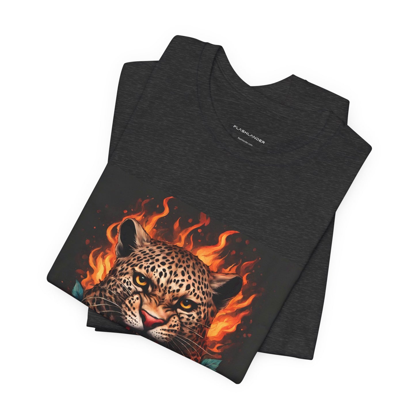 Leopard Flames Flashlander Gym Shirt