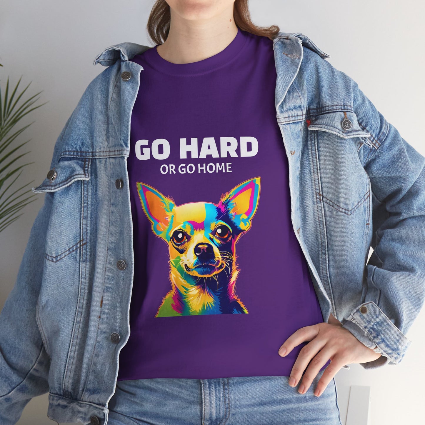 Chihuahua Dog Pop Art - Go Hard or Go Home Flashlander Gym Shirt