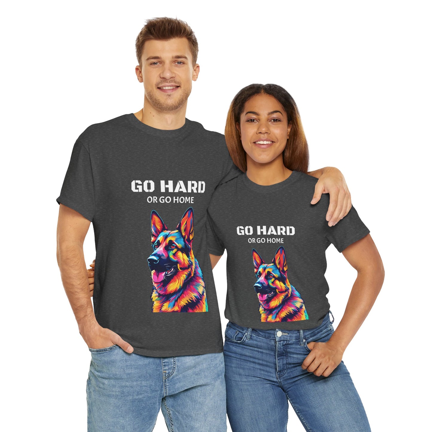 German Shepherd Dog Pop Art - Go Hard or Go Home Flashlander Gym Shirt