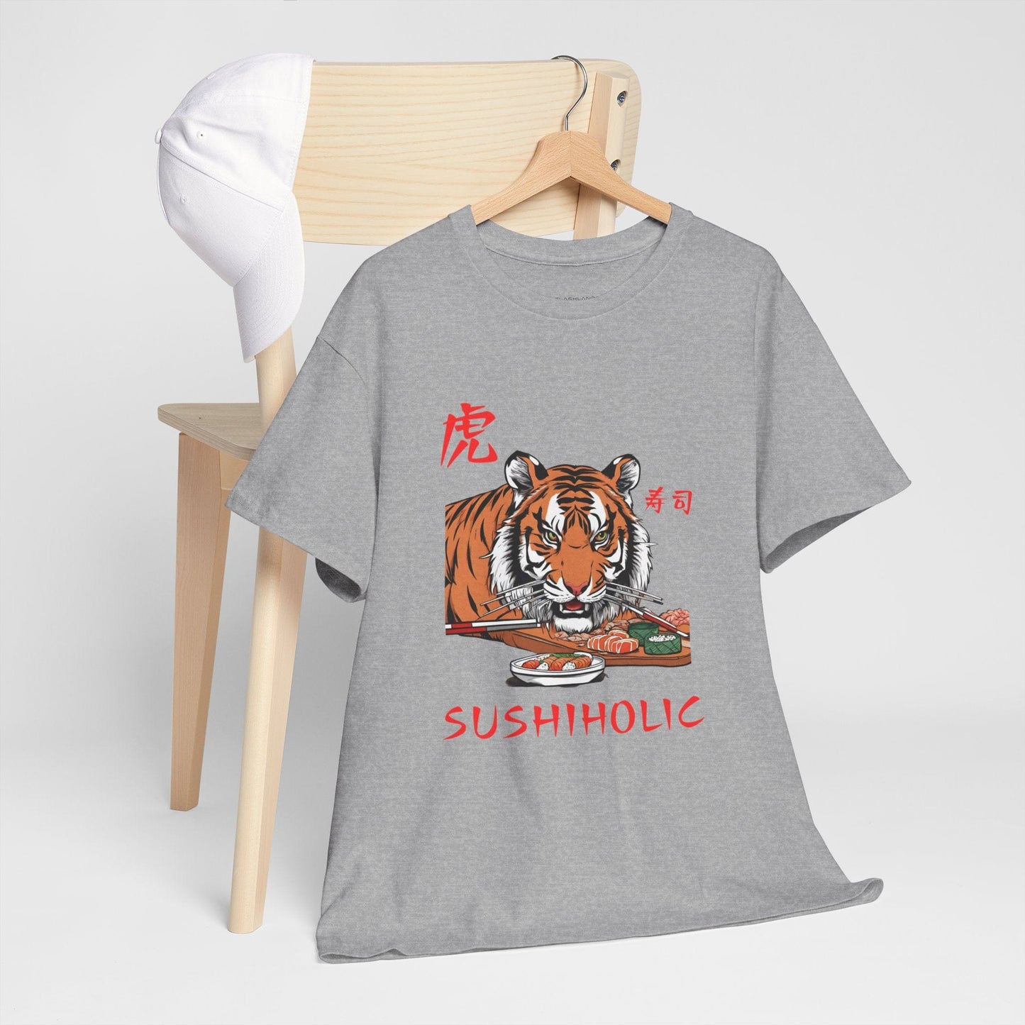 Tiger Sushi Lovers Sushiholic Graphic Tee Flashlander