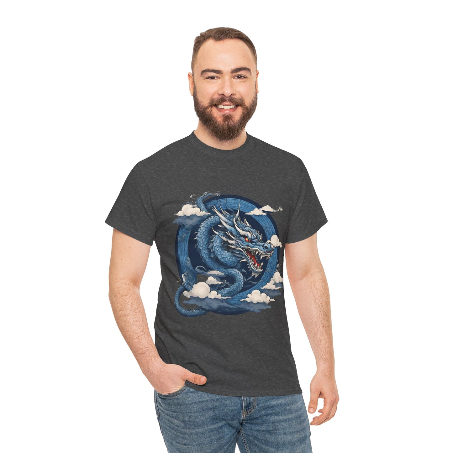 Dragon bleu japonais - T-shirt de sport Flashlander