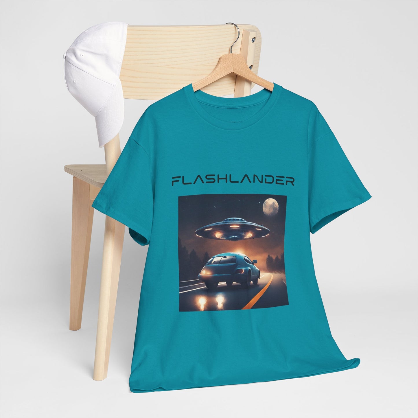 Retro UFO Alien Flashlander Gym Shirt