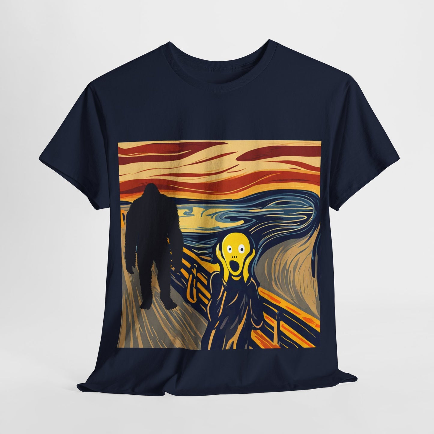 The Scream Meets Bigfoot A Startling Encounter - Flashlander Gym Shirt