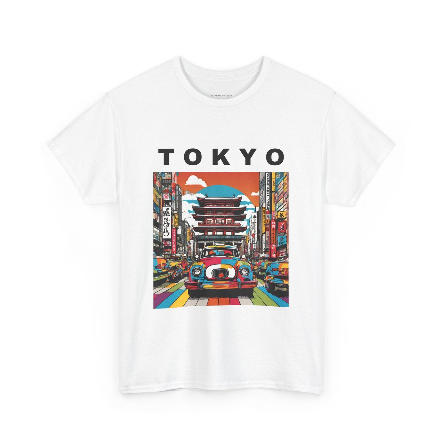 Tokyo Vintage Street Art Pop - Flashlander Gym Shirt