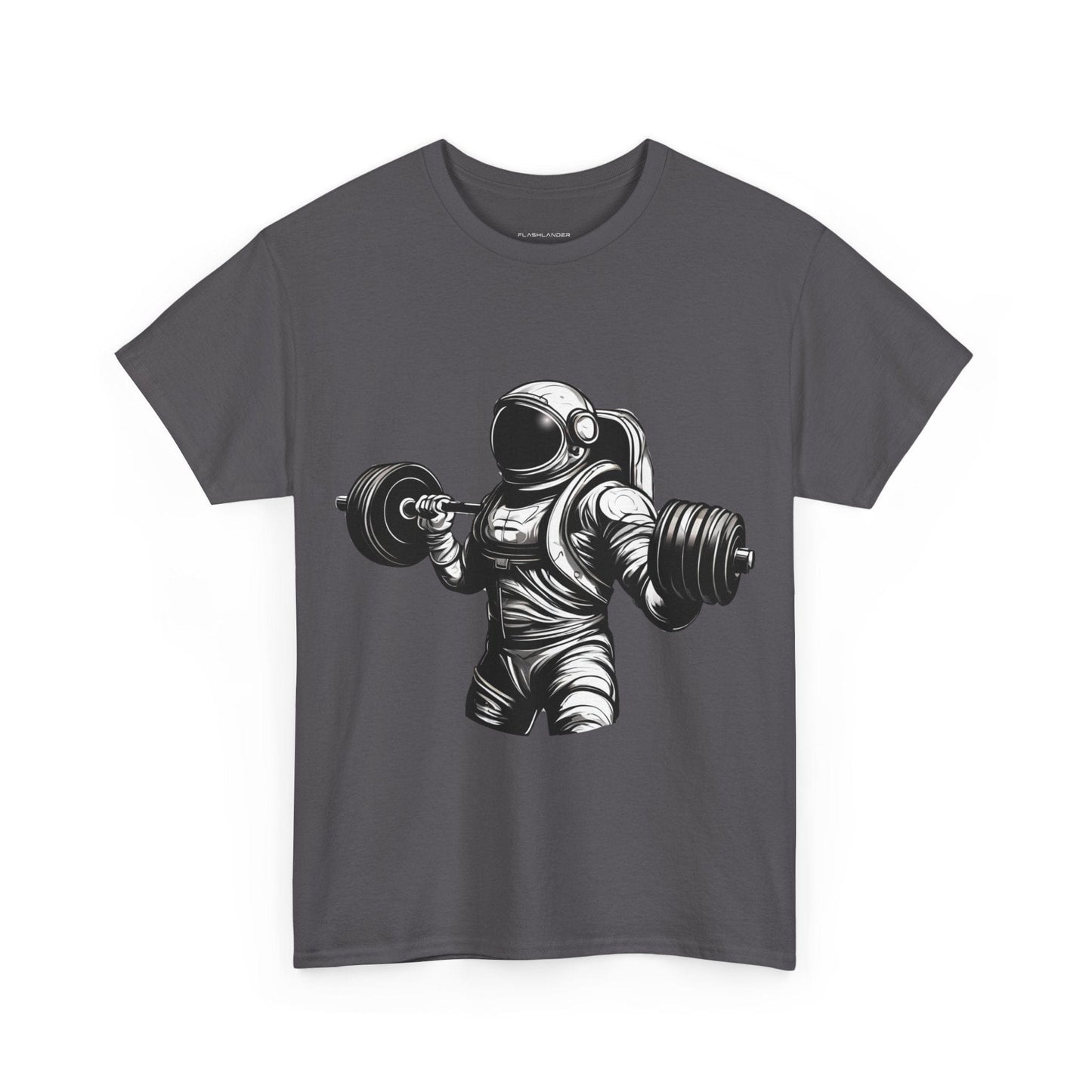 Camiseta de culturista astronauta: rompiendo límites en el espacio Camiseta gráfica de gimnasio Flashlander