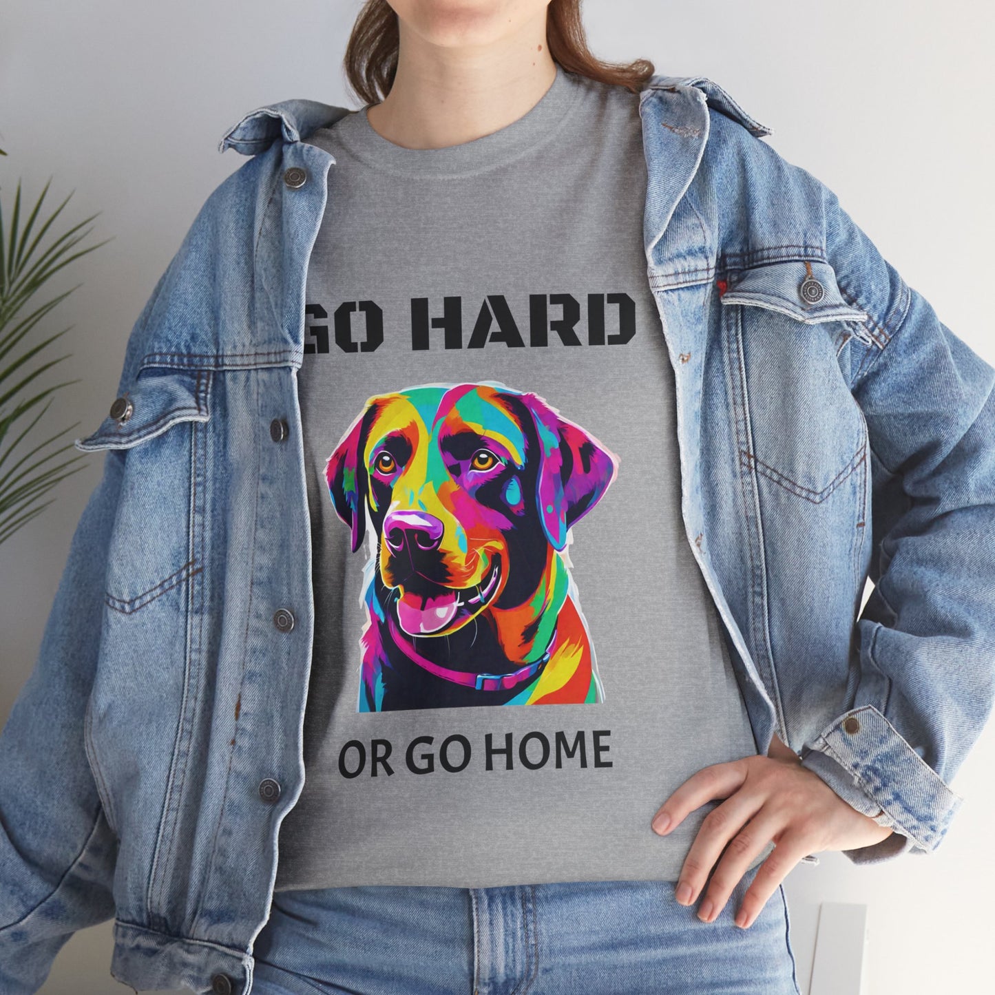 Labrador Retriever Dog Pop Art  - Go Hard Or Go Home Flashlander Gym Shirt