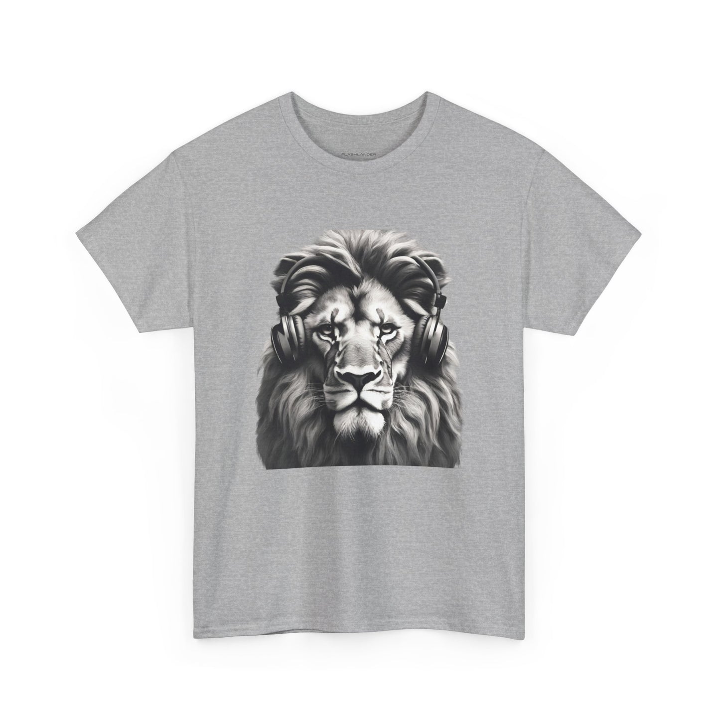 Lion Training with Headphones - Flashlander Gym Shirt