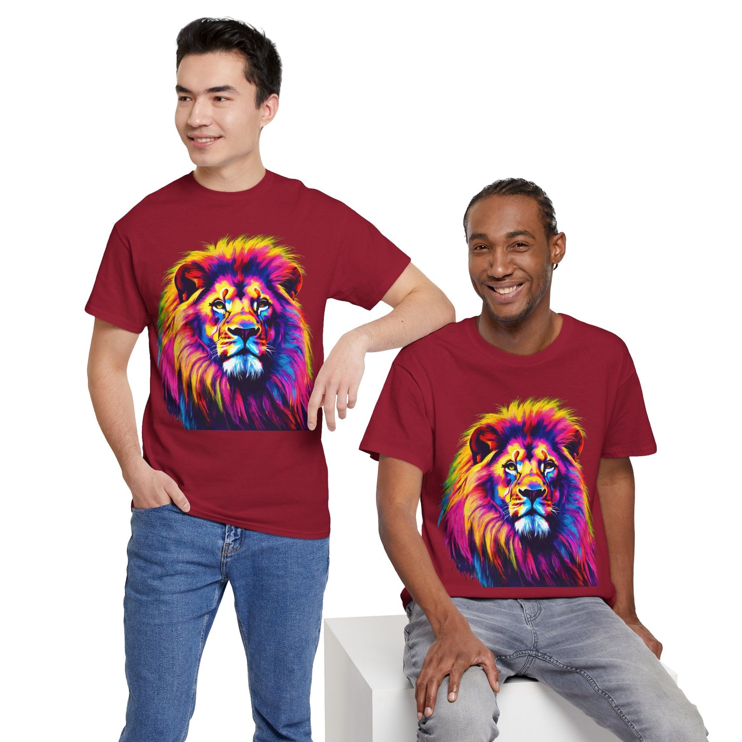 Lion Art Pop T-Shirt Flashlander