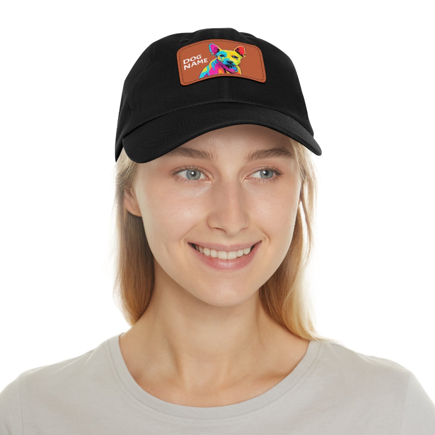 Pigbull Dog Hat Sportswear Cap Pigbull Pop Art Hat Dad Hat with Patch (Rectangle) Baseball Cap Pigbull Cap Pigbull Hat Pigbull Dog Hat Pigbull Dog Cap