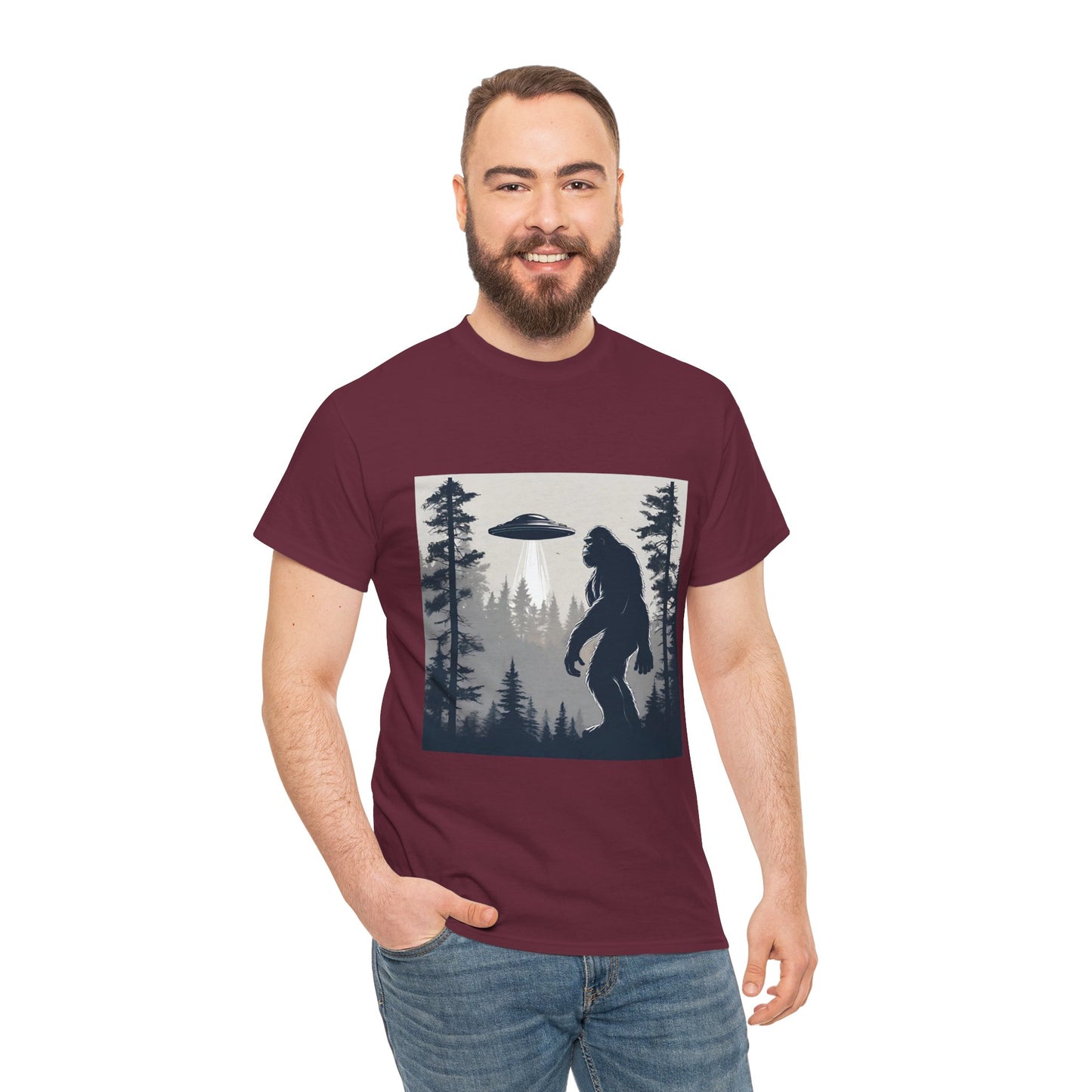 Sasquatch rencontre Bigfoot et OVNI - T-shirt de sport Flashlander