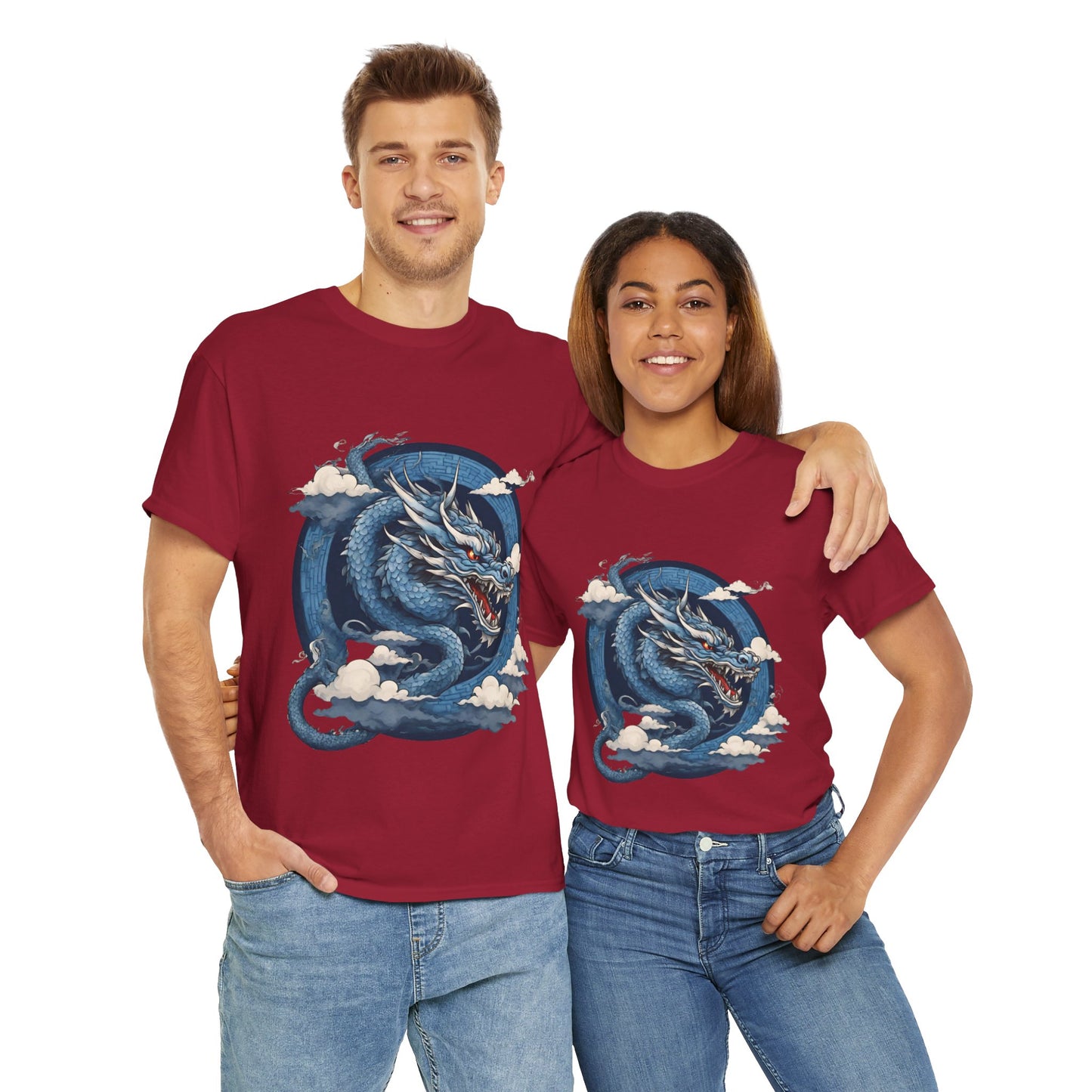 Dragon bleu japonais - T-shirt de sport Flashlander