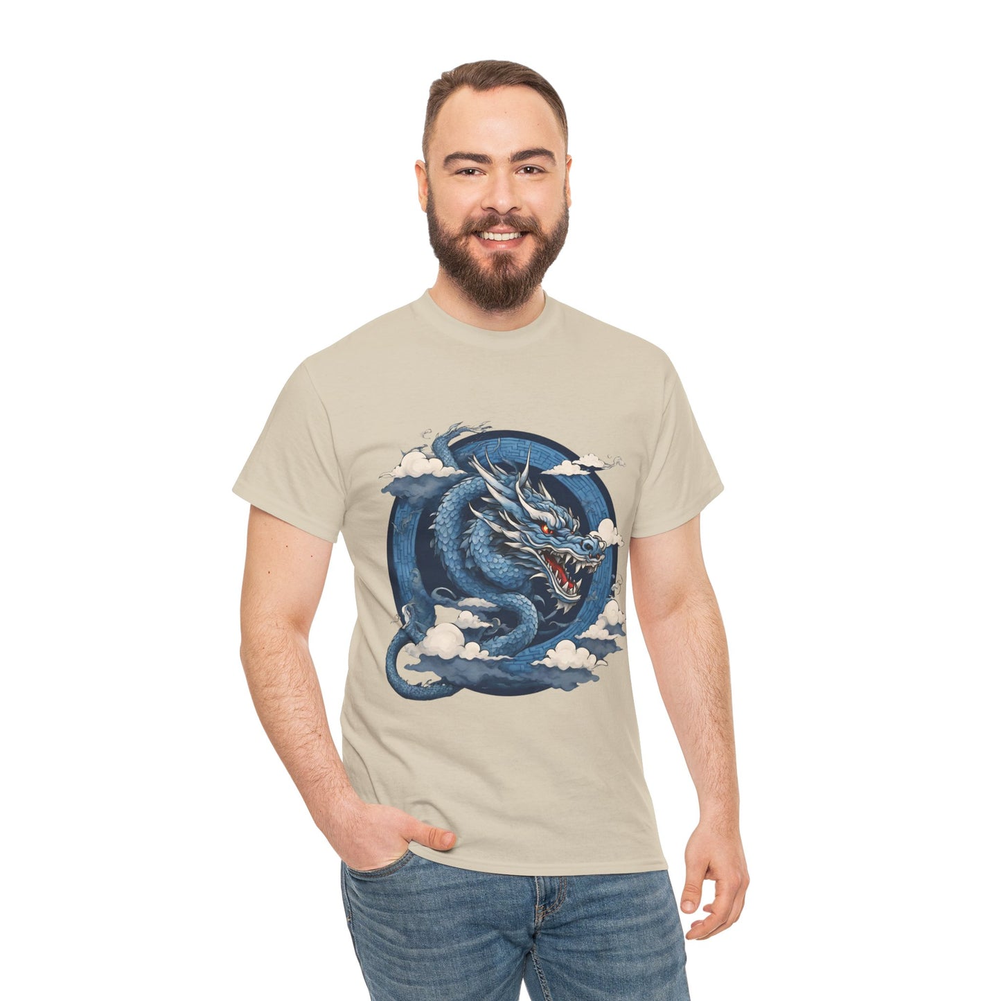 Dragon bleu japonais - T-shirt de sport Flashlander