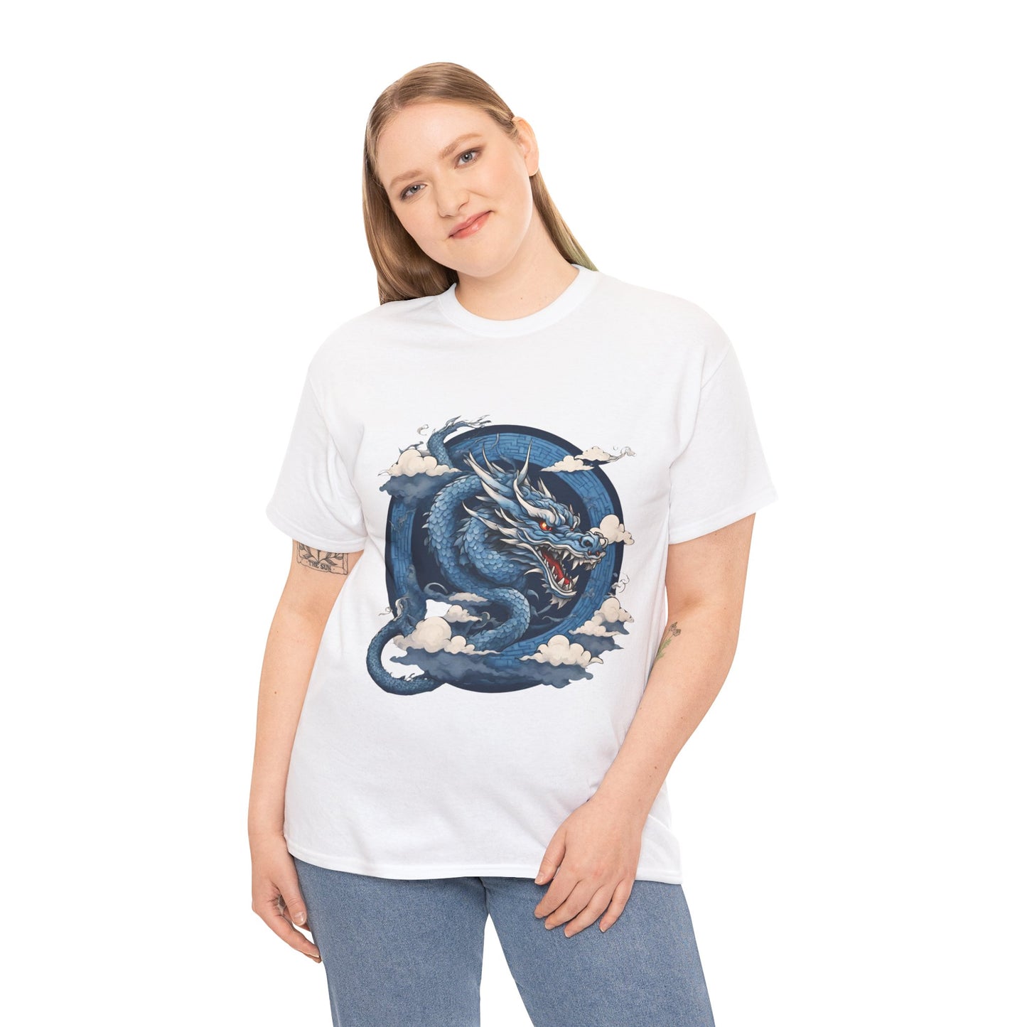 Dragon bleu japonais - T-shirt de sport Flashlander