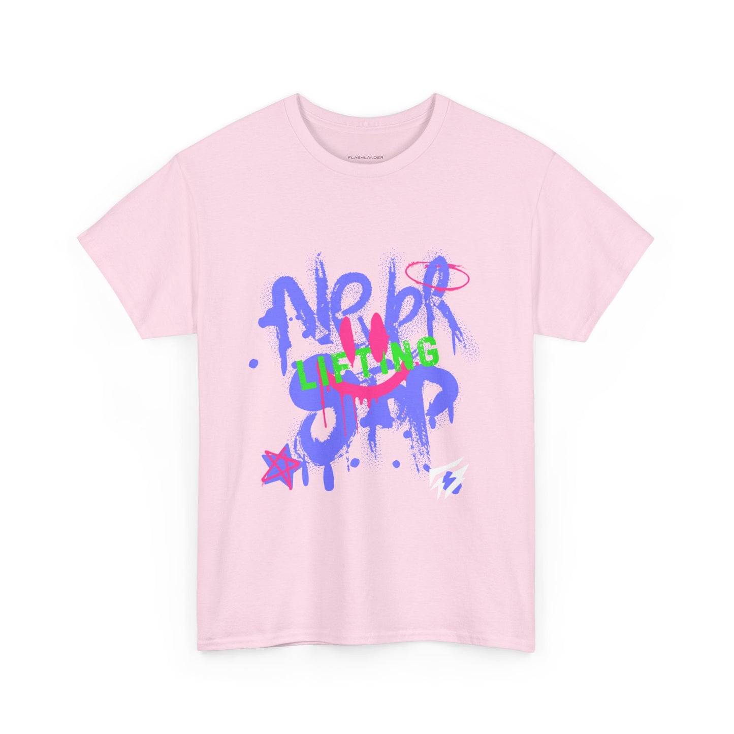 T-shirt de sport Graffiti Flashlander - Never Stop Lifting Gris