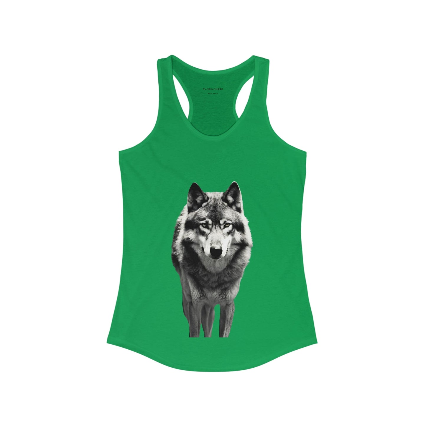 Flashlander Wolf Camiseta sin mangas con espalda cruzada ideal para mujer