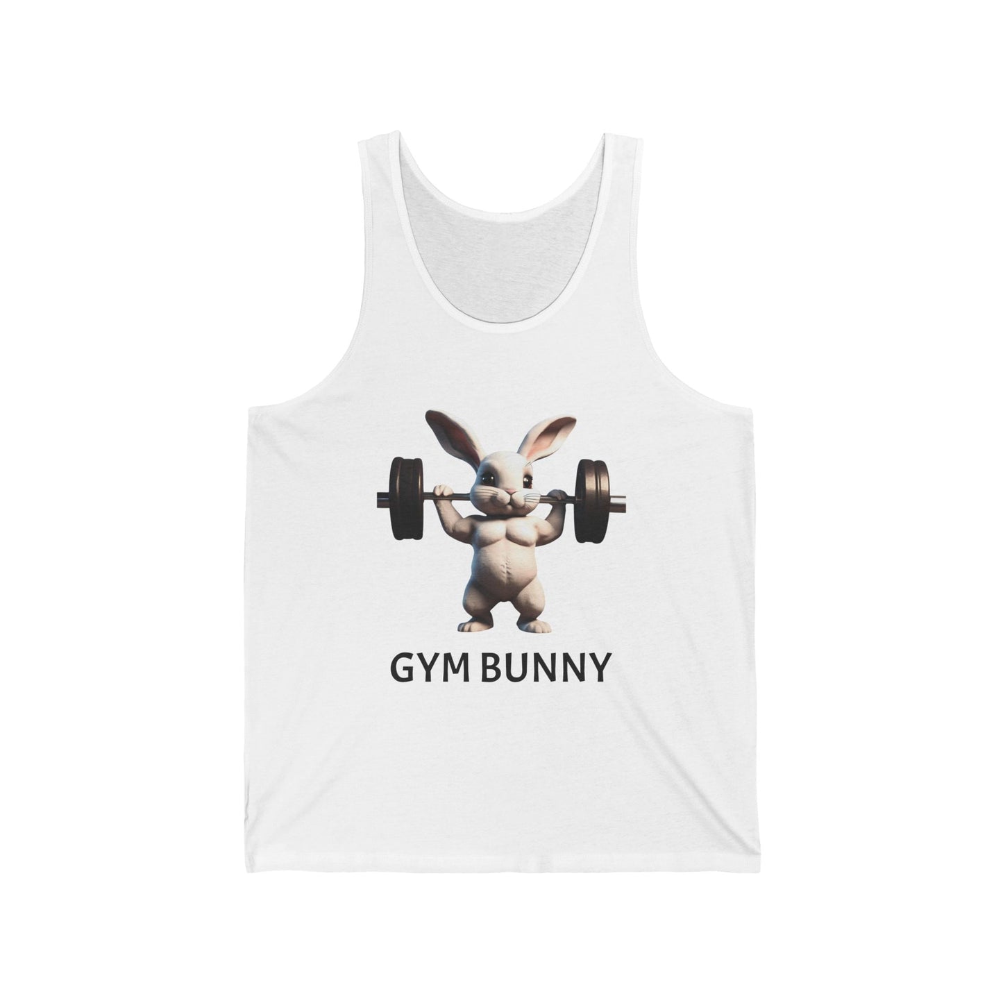 Bodybuilding Rabbit Vintage Gym Cotton Unisex Jersey Tank