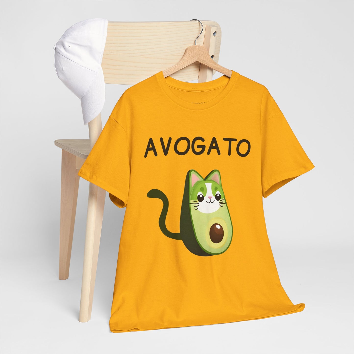 Avogato Funny Avocado Cat Face - Flashlander Gym Shirt