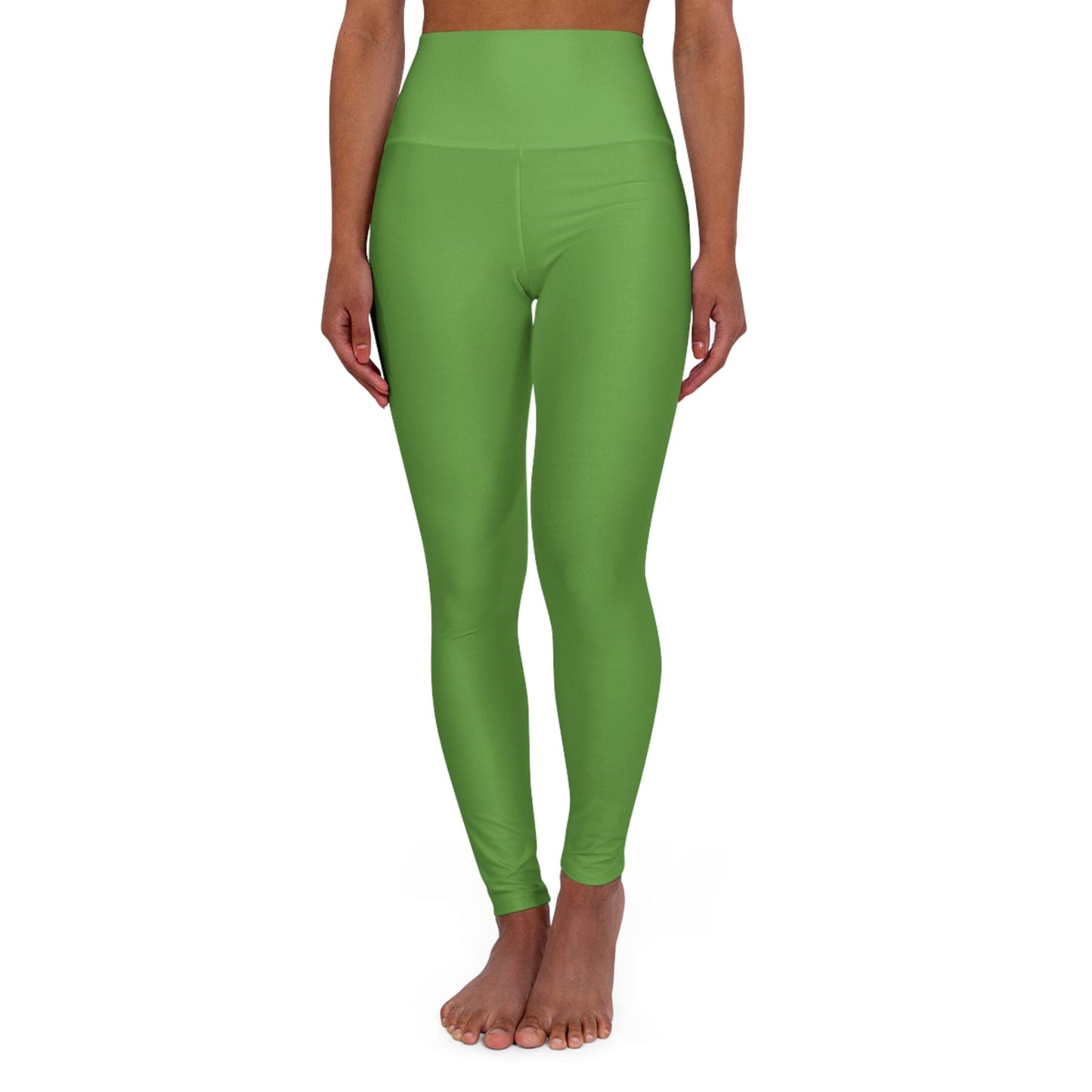 Flashlander Sportswear Zen High Waisted Yoga Leggings Light Green (AOP) B