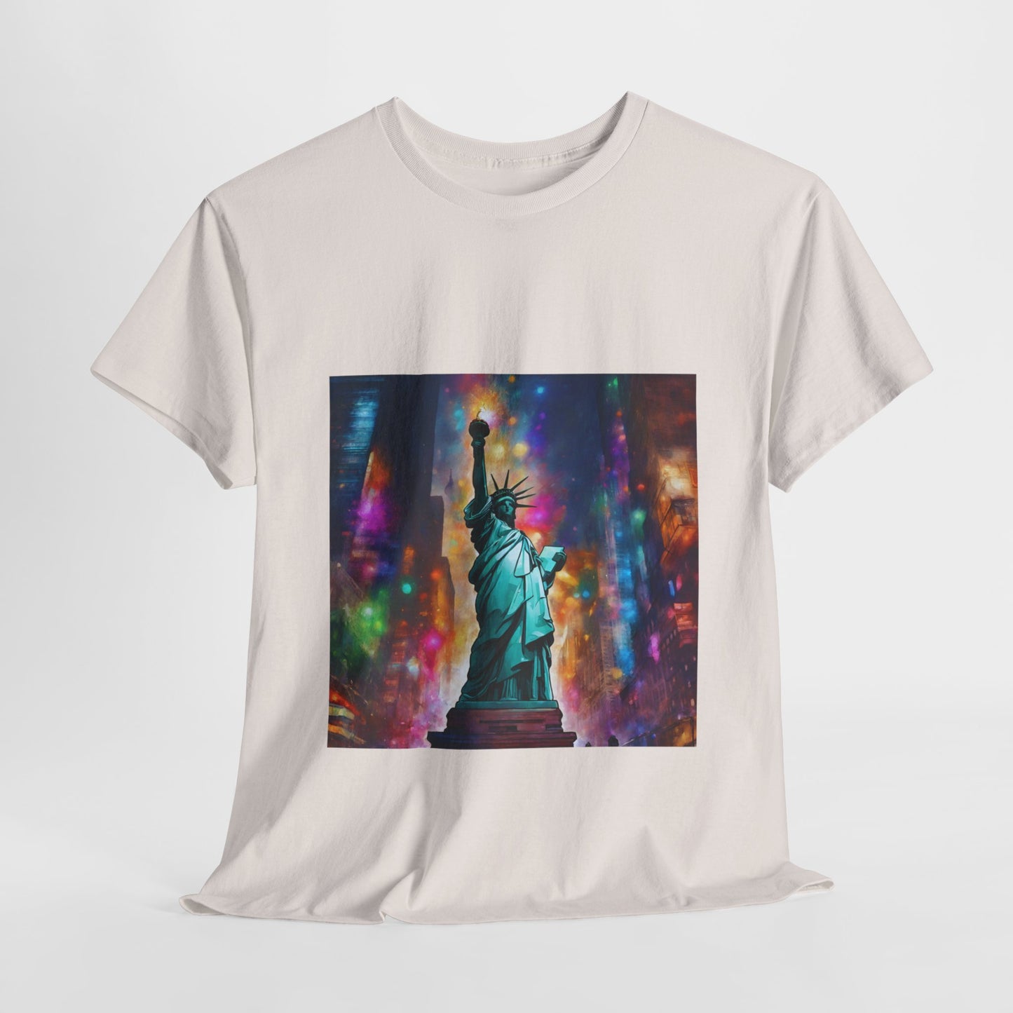 The Statue of Liberty in the Heart of New York Graphic Tee Flashlander