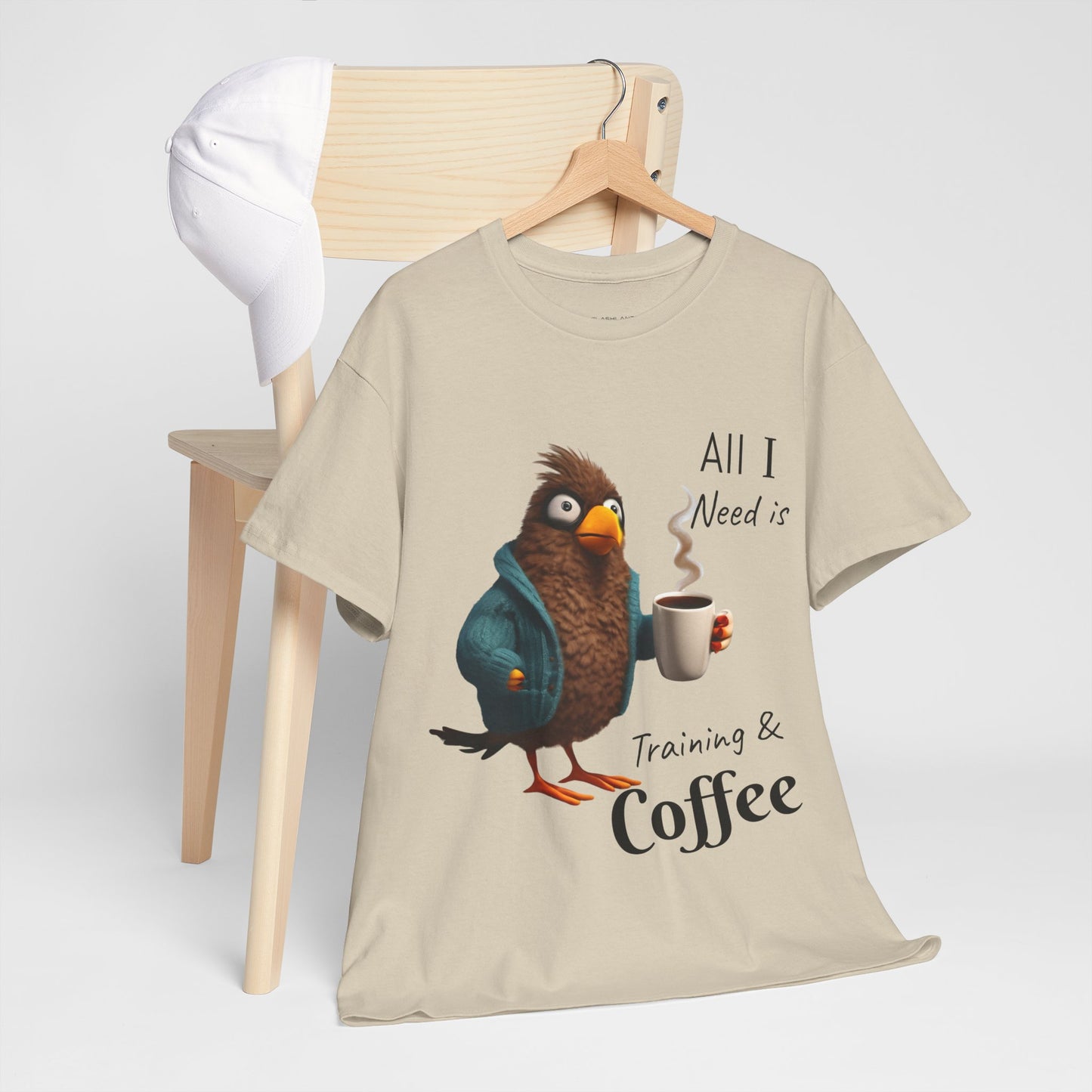 Camiseta con el mensaje "Todo lo que necesito es entrenamiento y café" - Camiseta de gimnasio Flashlander