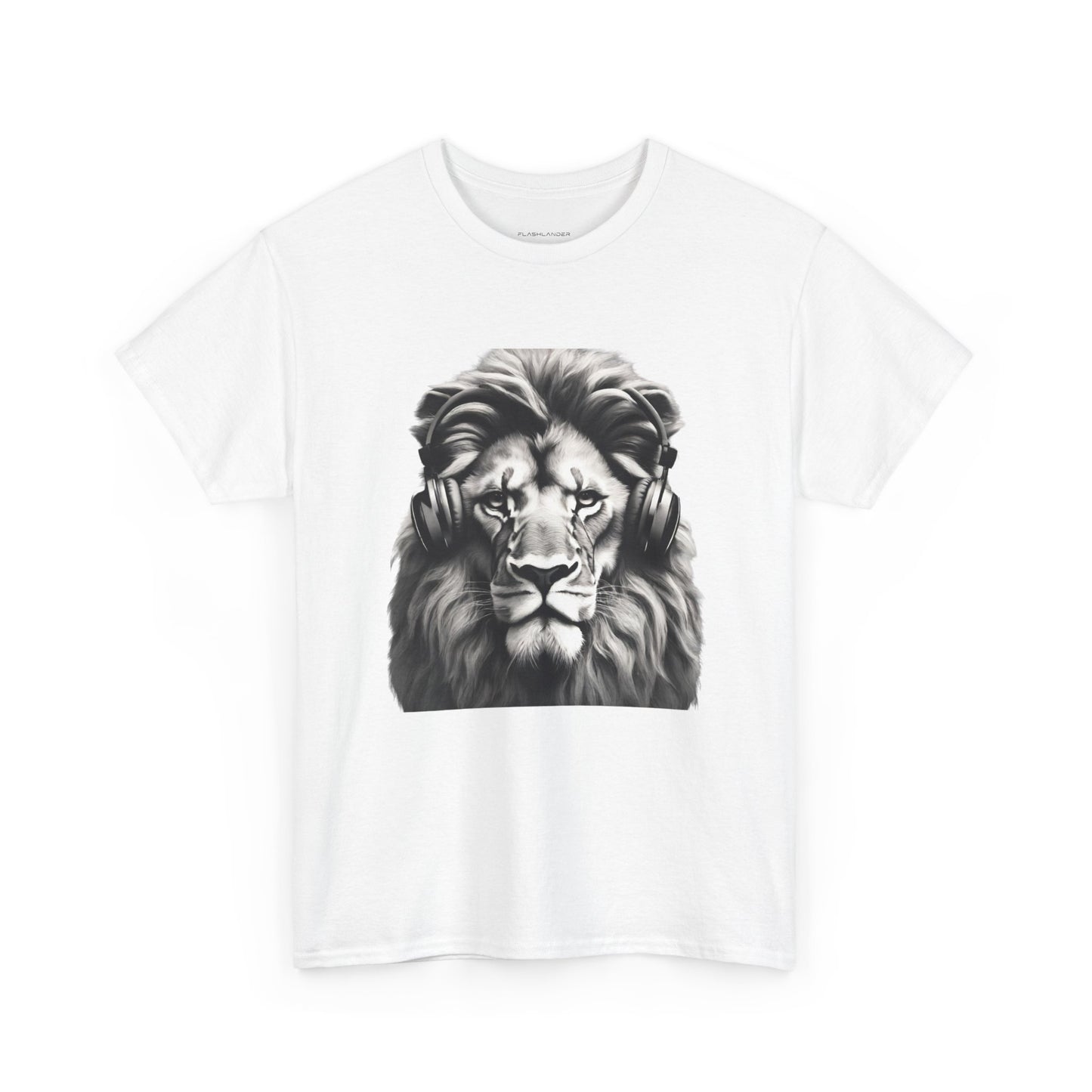 Lion Training with Headphones - Flashlander Gym Shirt