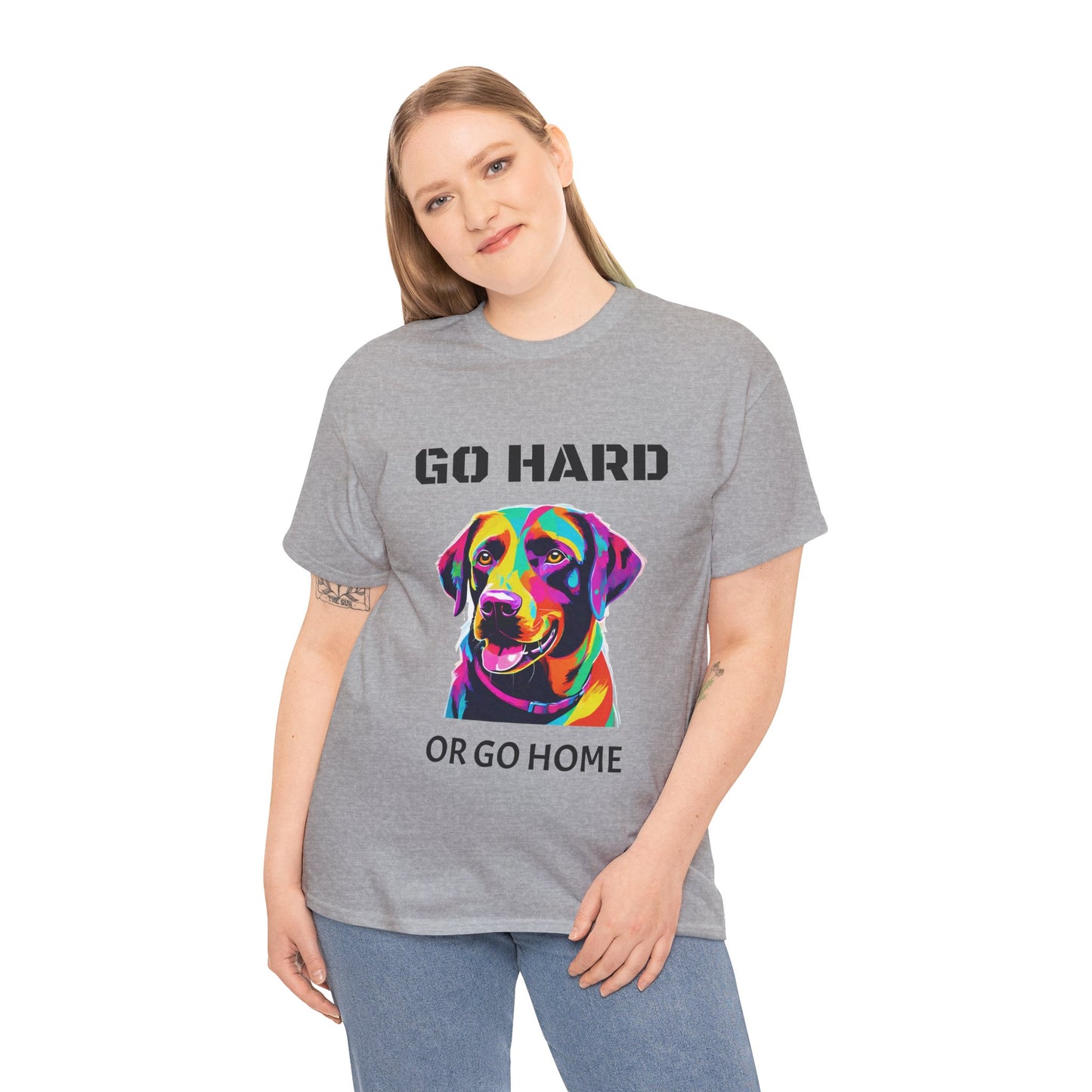 Labrador Retriever Dog Pop Art  - Go Hard Or Go Home Flashlander Gym Shirt