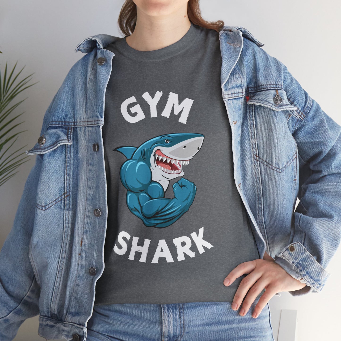 Muscle Gym Shark Bodybuilder Shirt - Flashlander