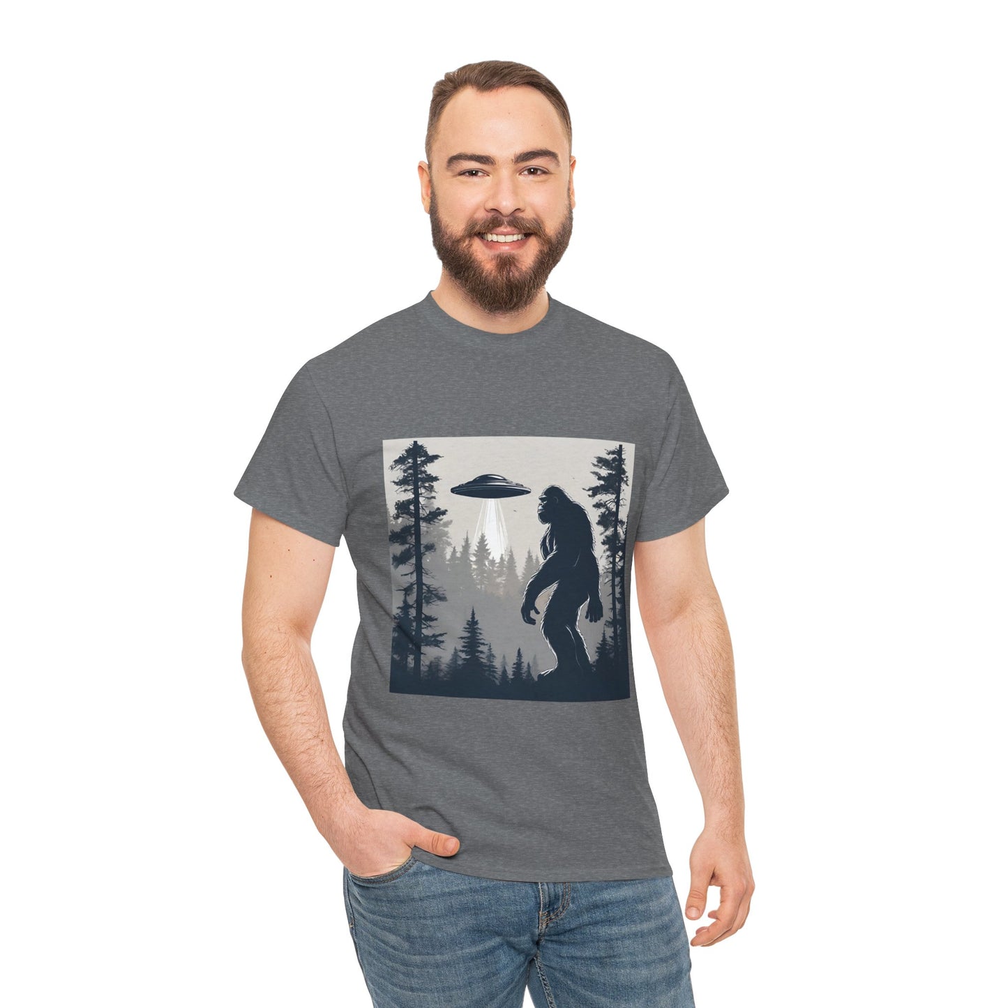 Sasquatch rencontre Bigfoot et OVNI - T-shirt de sport Flashlander