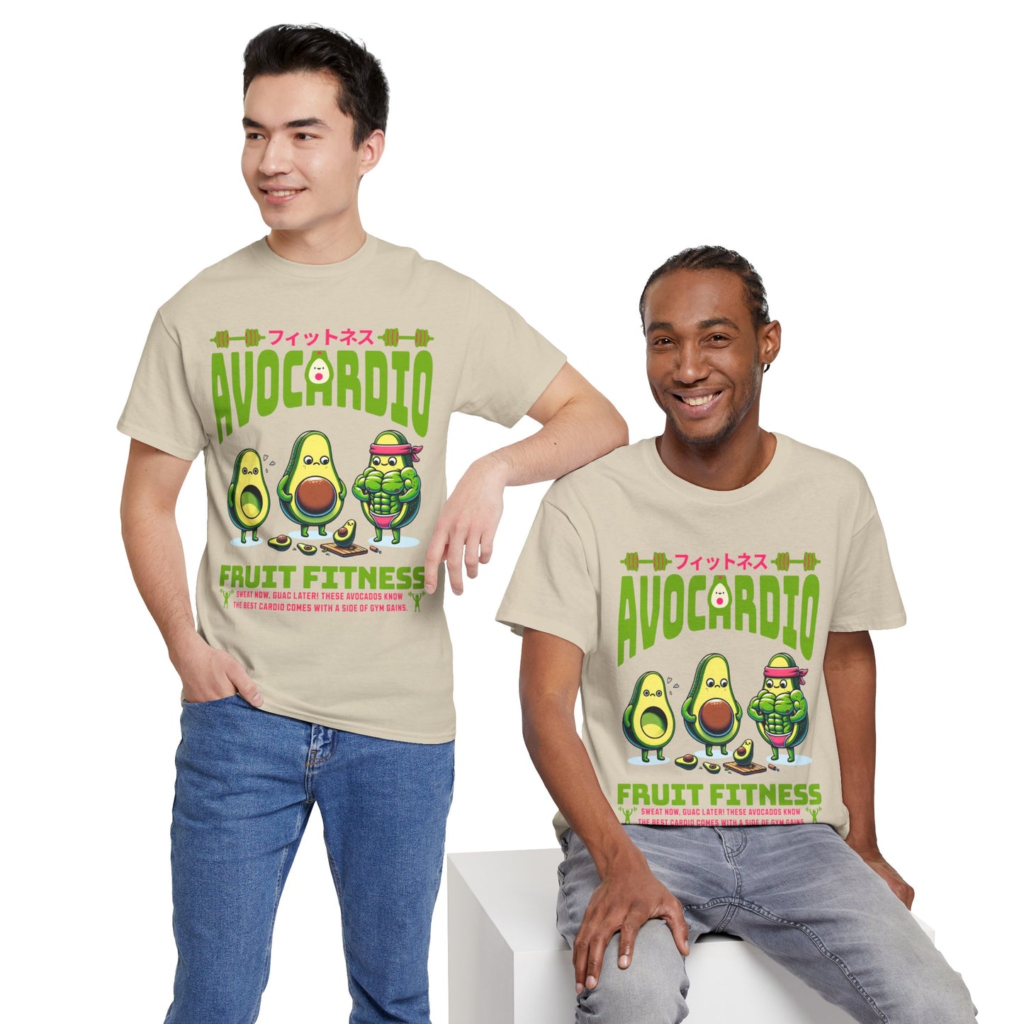 Avocardio Active Gym Shirt Avocado Fitness Graphic Tee