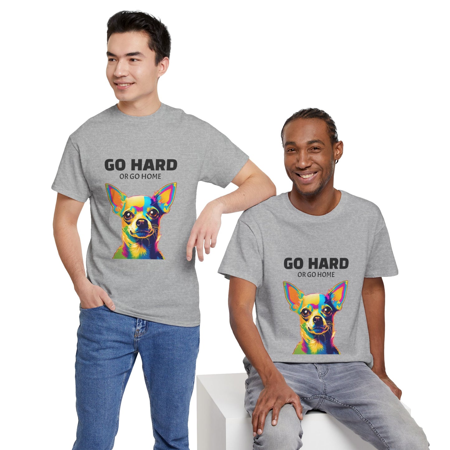 Chihuahua Dog Pop Art - Go Hard or Go Home Flashlander Gym Shirt