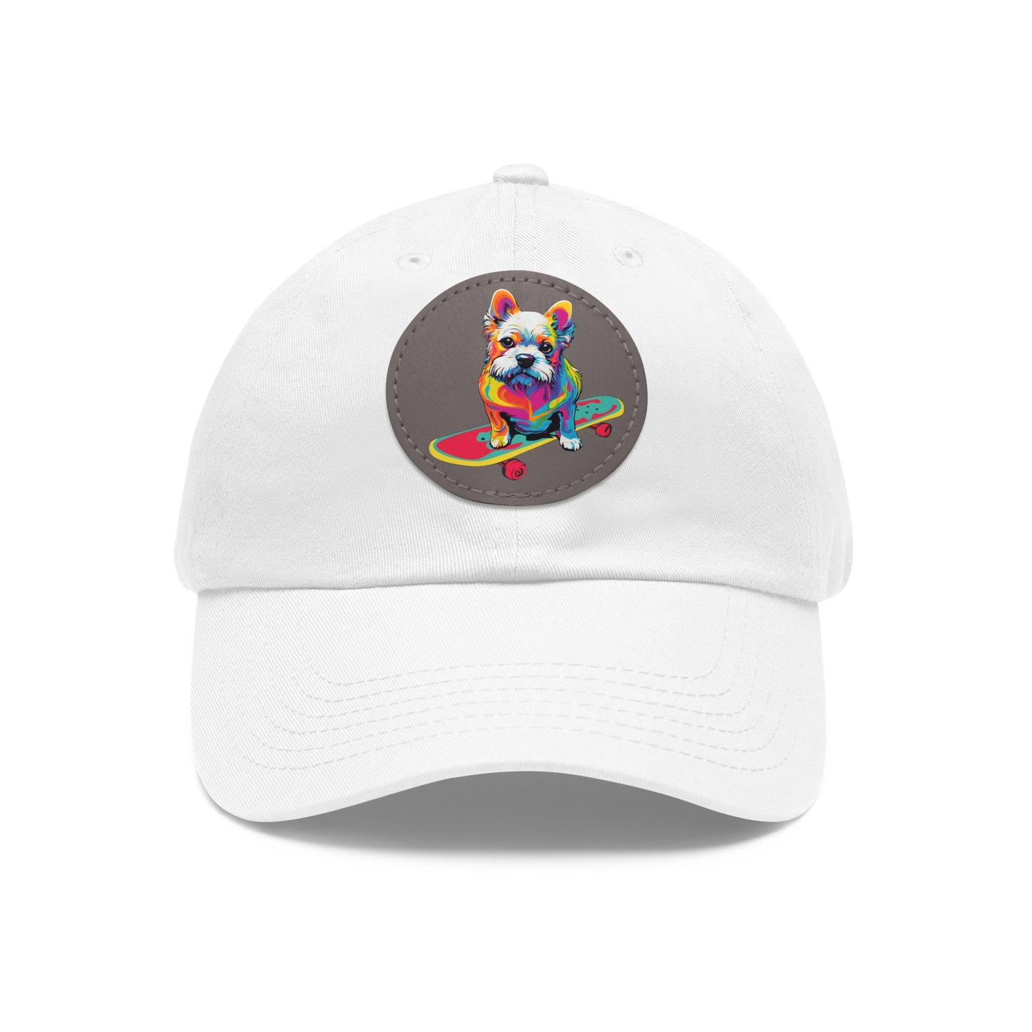 Skateboard Dog Hat Skateboard Dog Cap Art Pop Dog Hat Dad Hat with Patch Baseball Puppy Hat Puppy Cap Paw Cap Dog Hat Dog Cap Art PopDog Cap