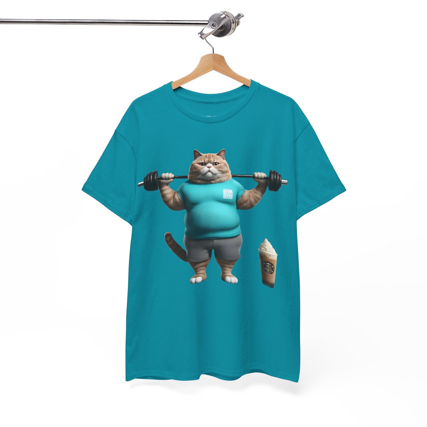 Funny Fat Cat Lifting - Flashlander Gym Shirt