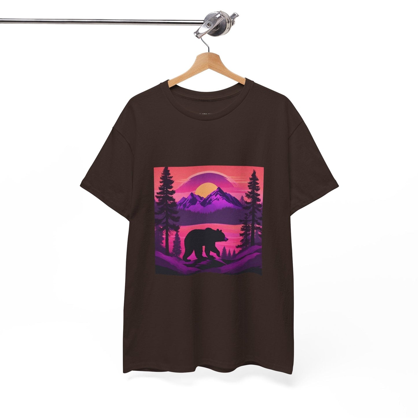 T-shirt graphique Bear Majestic Sunset Flashlander