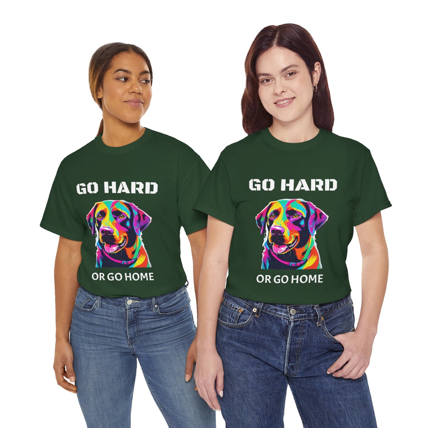 Labrador Retriever Dog Pop Art  - Go Hard Or Go Home Flashlander Gym Shirt