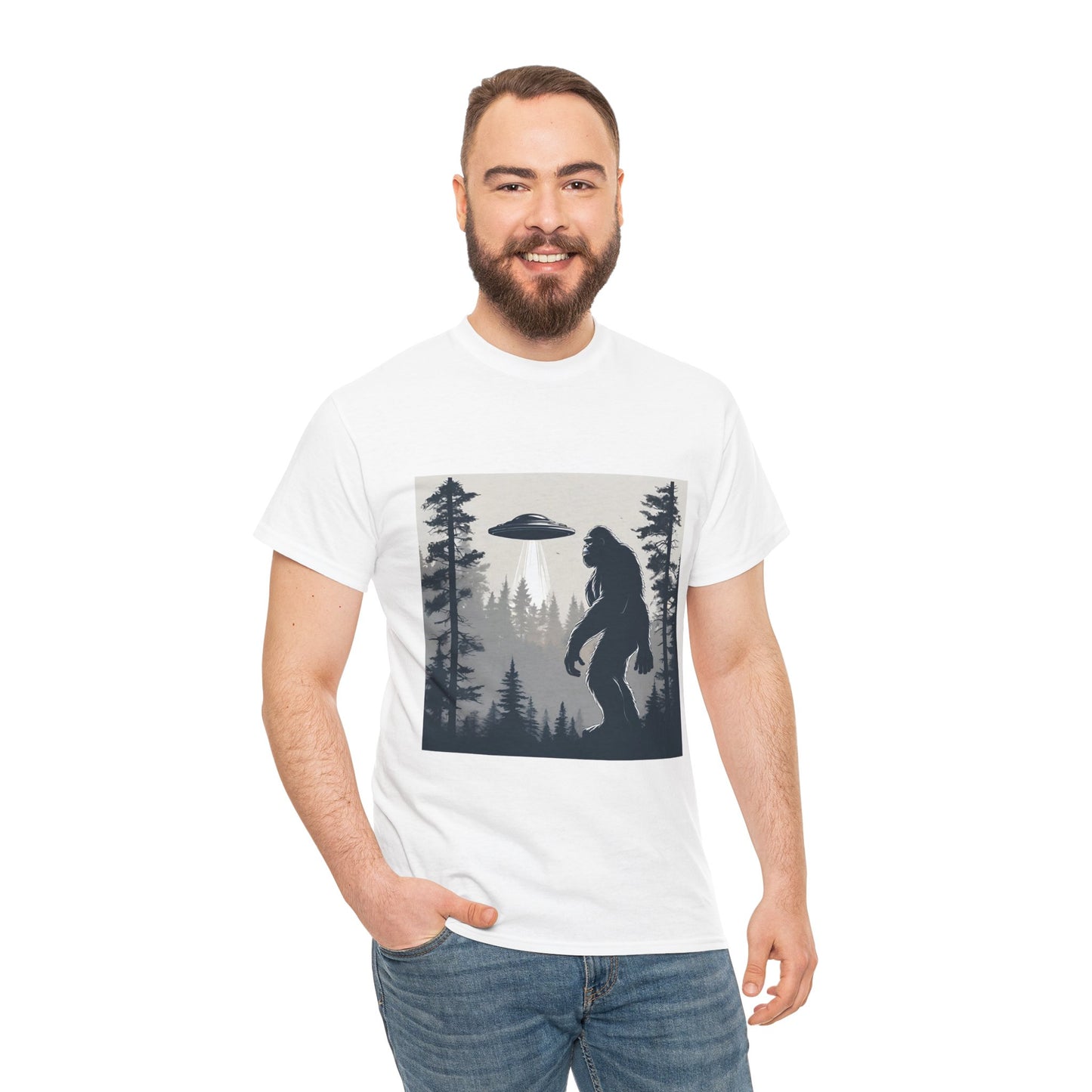 Sasquatch rencontre Bigfoot et OVNI - T-shirt de sport Flashlander