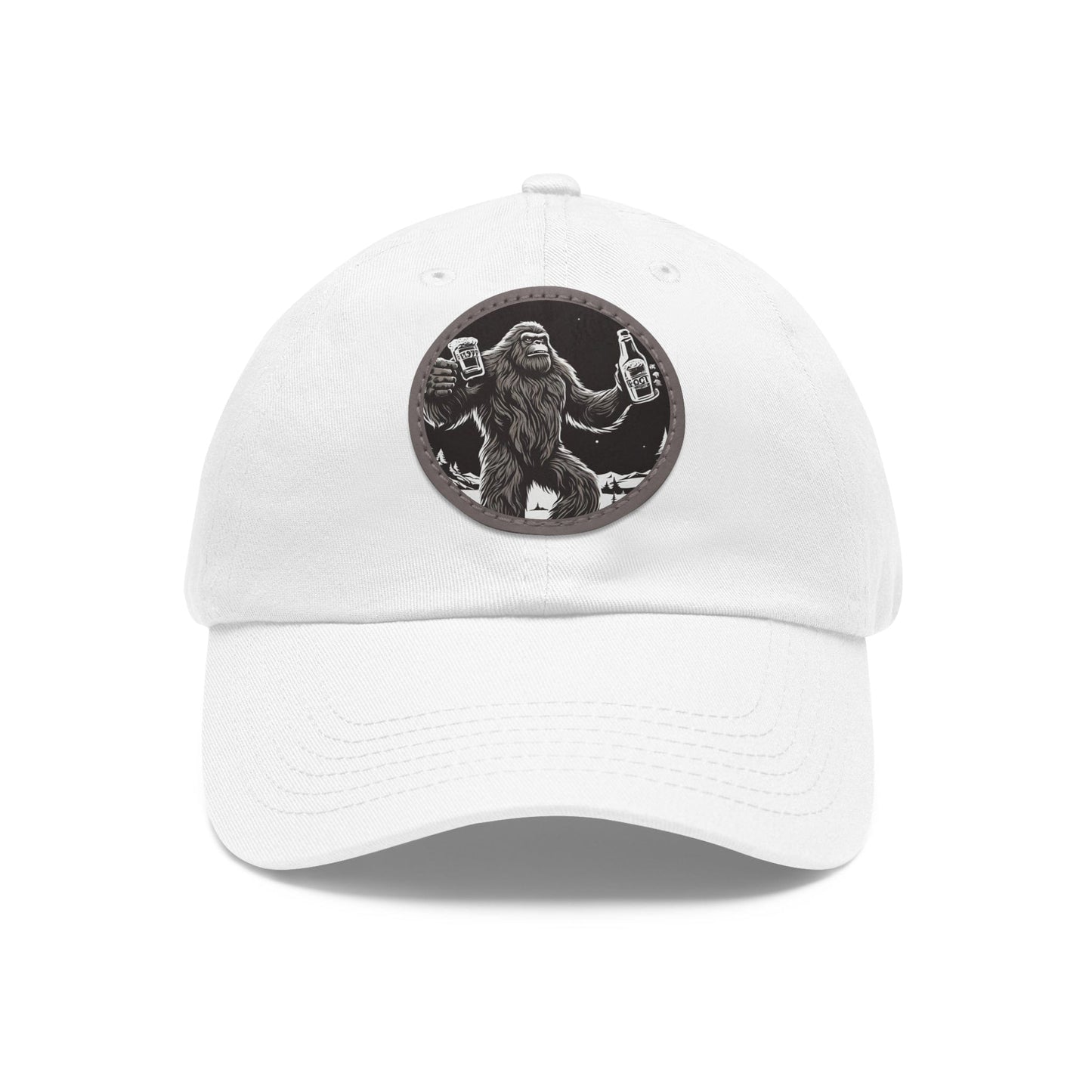 Bigfoot Beer Hat Big Foot Cap Sasquatch Beer Hat Dad Hat with Patch (Round) Baseball Cap Sasquatch Beer Cap Custom Hat Flashlander