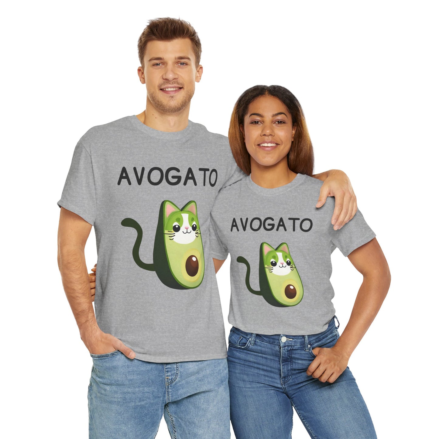 Avogato Funny Avocado Cat Face - Flashlander Gym Shirt