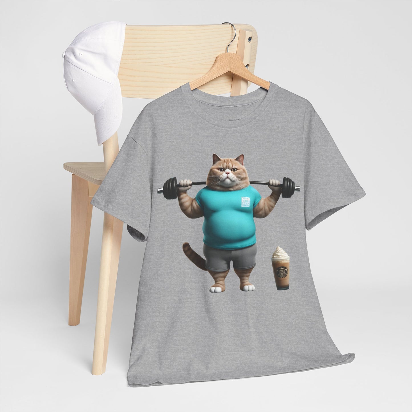 Funny Fat Cat Lifting - Flashlander Gym Shirt