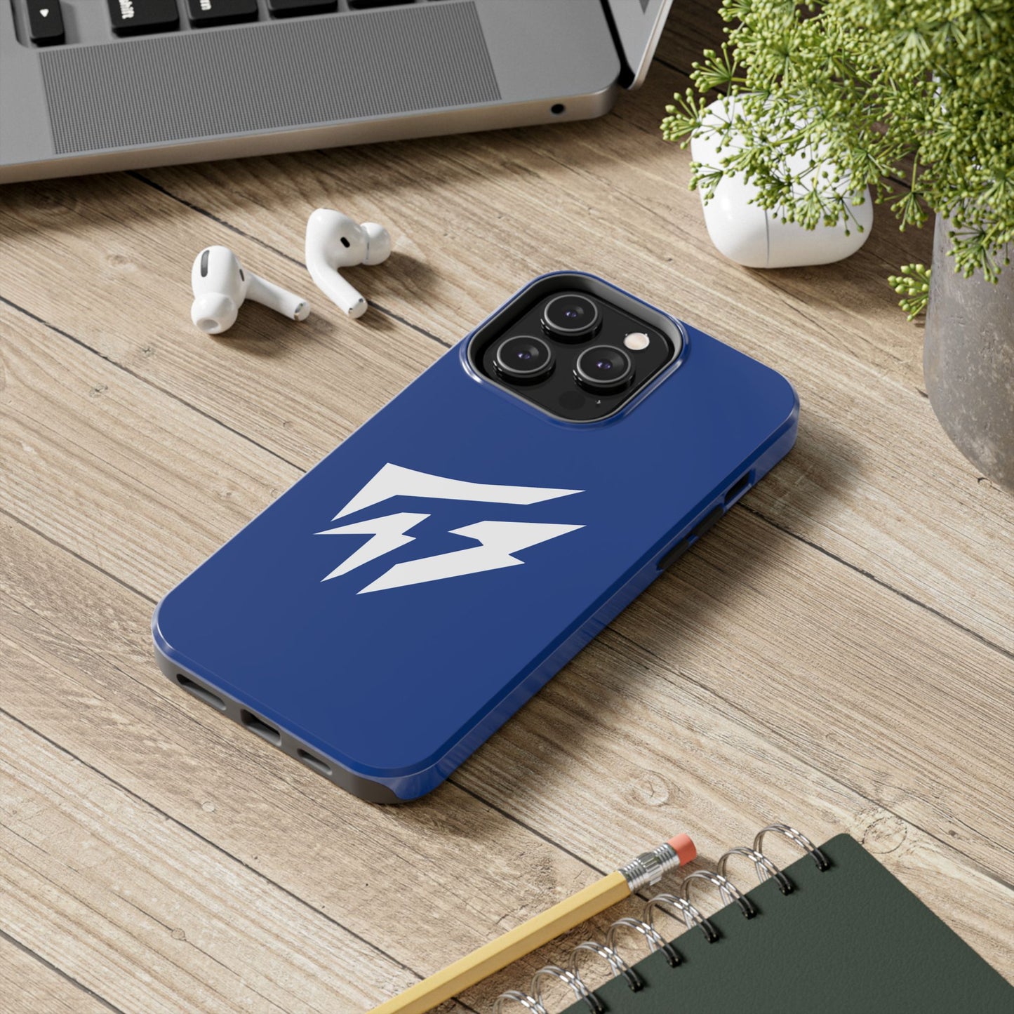 Flashlander Thunders Tough Phone Cases for all Iphone and Samsung Galaxy Dark Blue