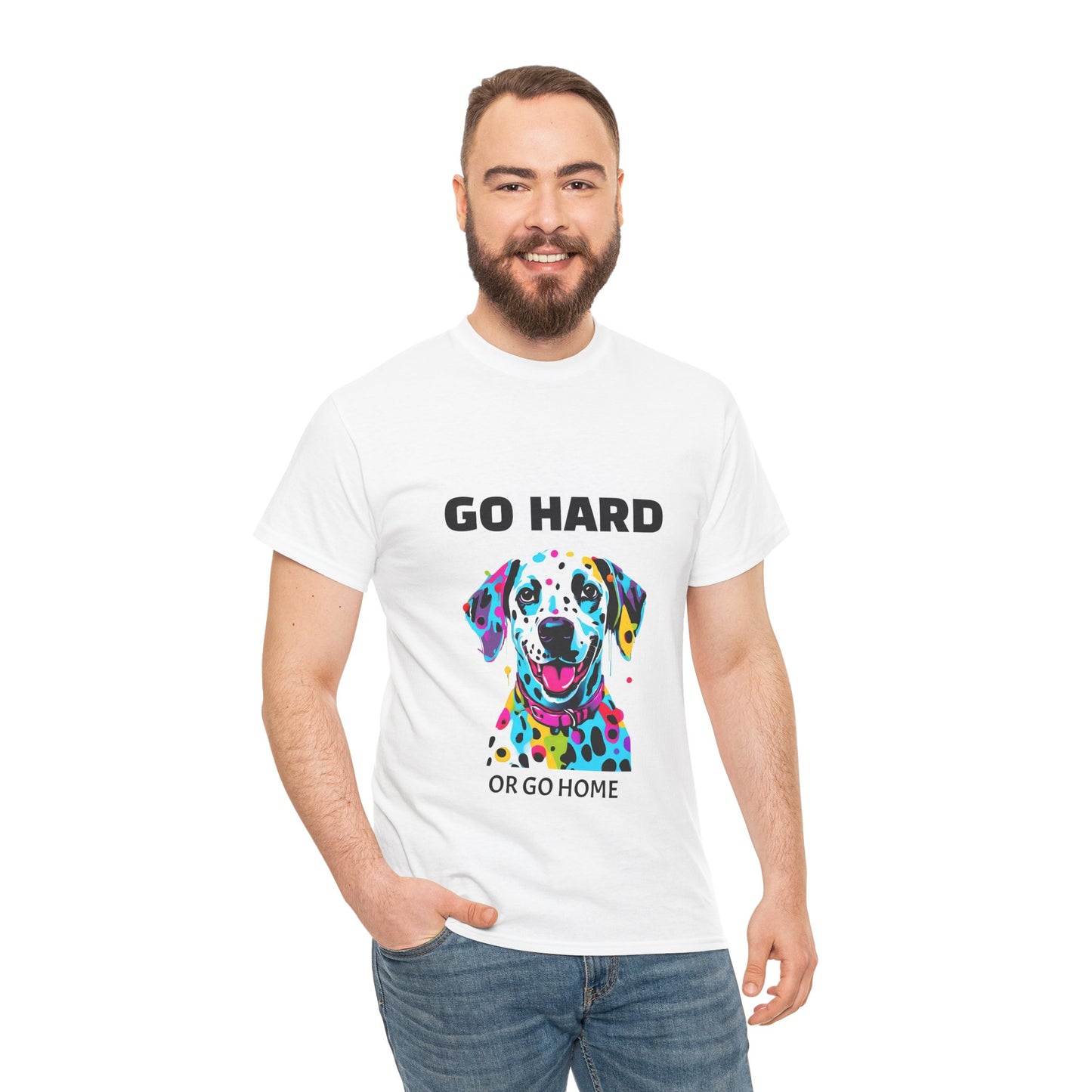 Dalmatian Dog Pop Art  - Go Hard Or Go Home Flashlander Gym Shirt